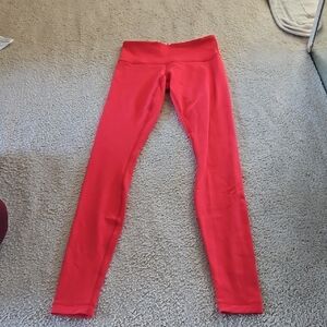 Lululemon Athletica Vibrant Red Leggings